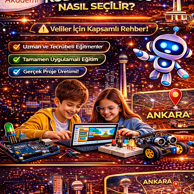 Ankarada çocuklar için robotik kursu